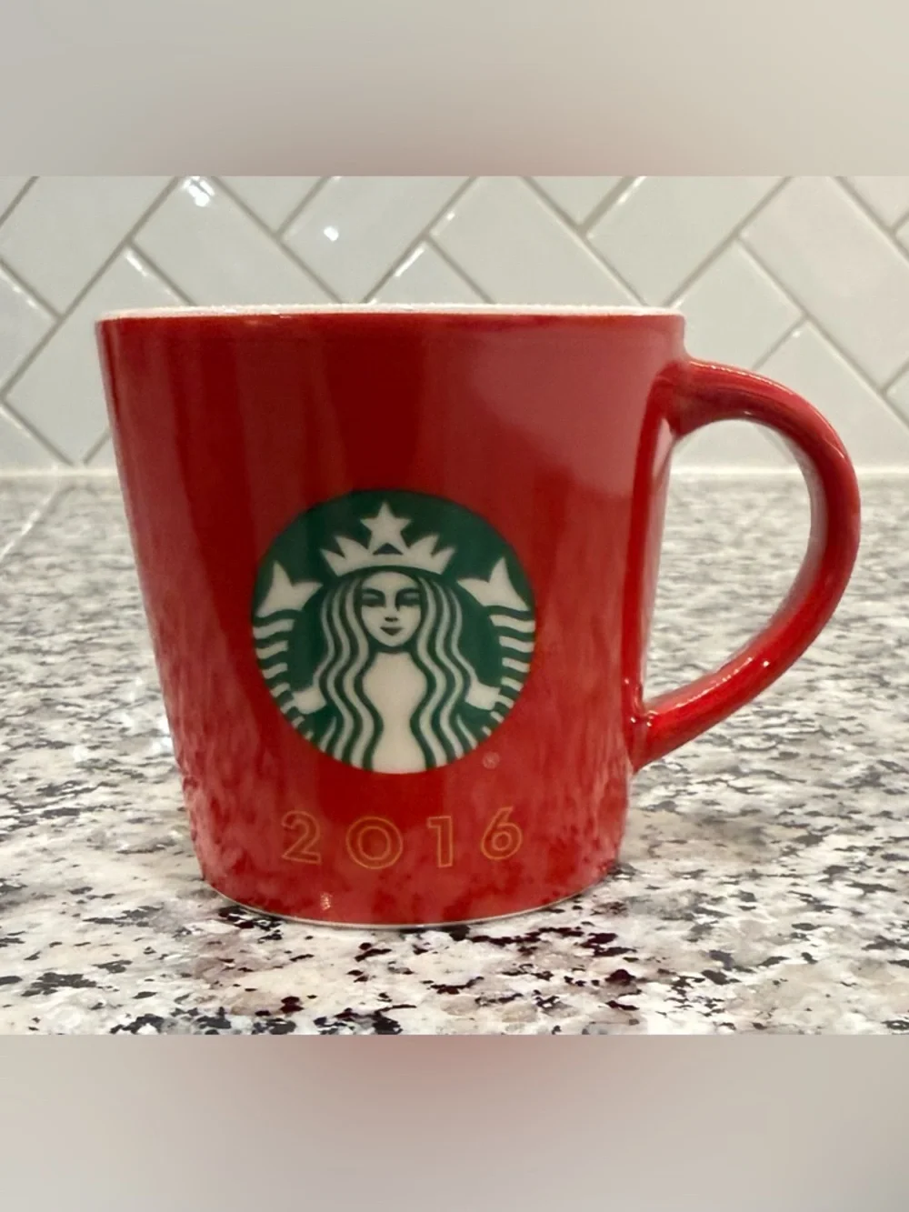 Starbucks Red 3 oz Espresso Demitasse Mini Mug 2016 Holiday Collection